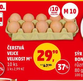 ČERSTVÁ VEJCE VELIKOST M