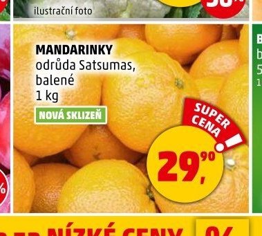 MANDARINKY odrůda Satsumas