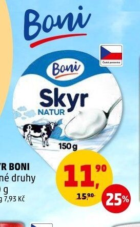 Skyr Boni různé druhy