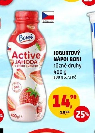 Jogurtový nápoj Boni různé druhy