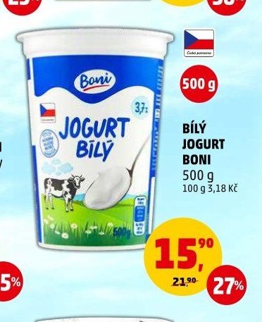 Bílý jogurt Boni