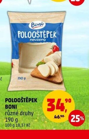 Polooštěpek Boni různé druhy