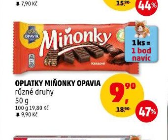 Oplatky Miňonky Opavia