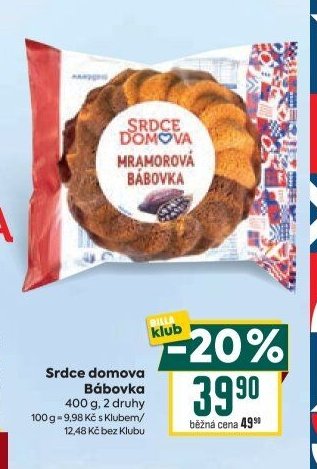 Srdce domova Mramorová bábovka