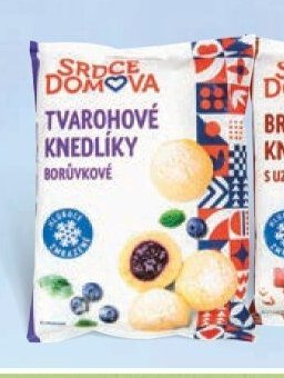 Srdce domova Tvarohové knedlíky borůvkové