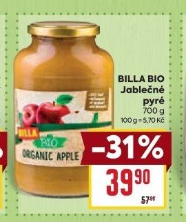 Billa Bio Jablečné pyré
