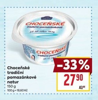 Choceňské tradiční pomazánkové natur