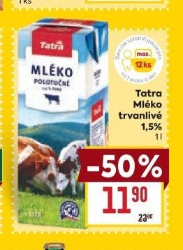 Tatra Mléko trvanlivé 1,5% 1 l