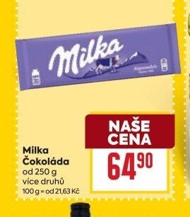 Milka Čokoláda od 250 g