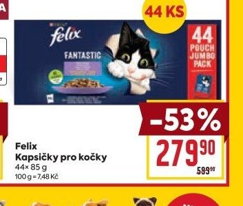 Felix Kapsičky pro kočky 44x 85 g