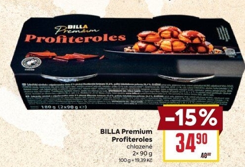 Profiteroles Billa Premium