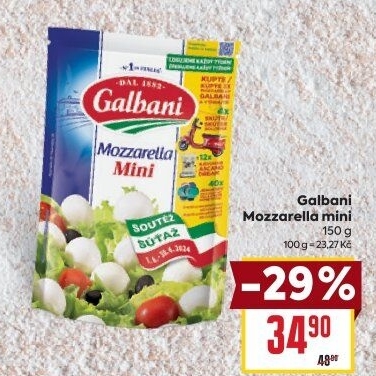 Sýr Mozzarella Galbani mini