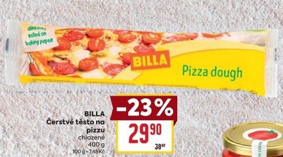Těsto na pizzu Billa