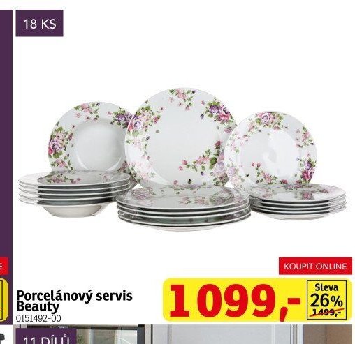 Porcelánový servis Beauty
