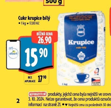 Cukr krupice bílý