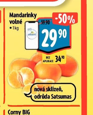 Mandarinky volné