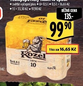 Velkopopovický Kozel 10 6pack
