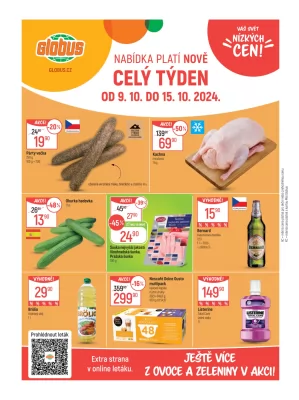 akční leták Globus 9.10.2024-15.10.2024