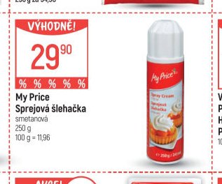 My Price Sprejová šlehačka