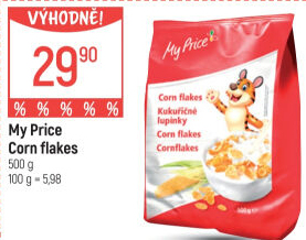 Lupínky cornflakes My Price