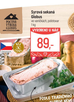 Sekaná syrová Globus