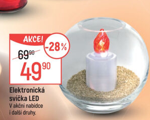 Svíčky hřbitovní LED