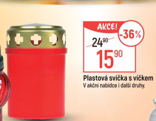 Svíčky hřbitovní s víčkem