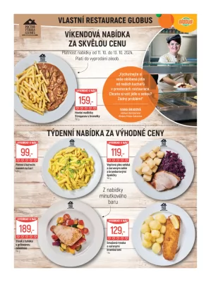 akční leták Globus 9.10.2024-15.10.2024