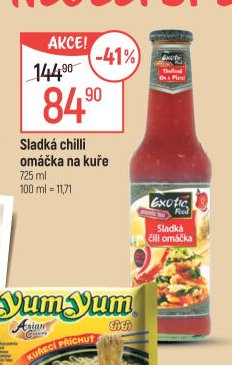 Sladká chilli omáčka na kuře Exotic Food
