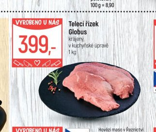Telecí řízek Globus