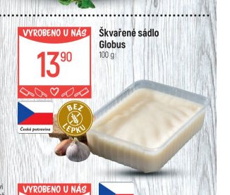 Škvařené sádlo Globus