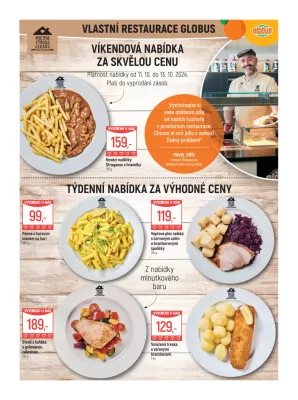 akční leták Globus 9.10.2024-15.10.2024