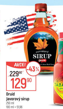 Javorový sirup Druid
