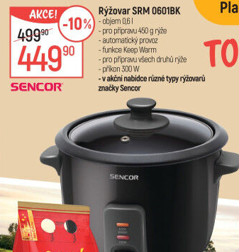 Rýžovar Sencor SRM 0601BK