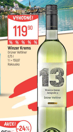 Víno Grüner Veltliner Winzer Krems