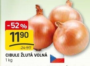 Cibule kuchyňská žlutá