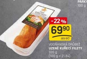 Kuřecí filety uzené Vodňanské kuře