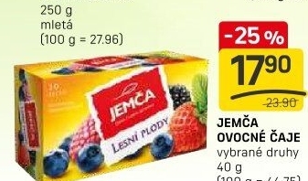 Ovocný čaj Jemča
