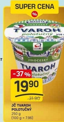 Tvaroh polotučný Jihočeský Madeta