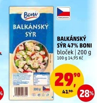 Balkánský sýr Boni