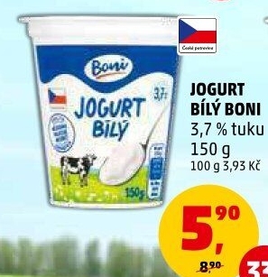 Bílý jogurt Boni