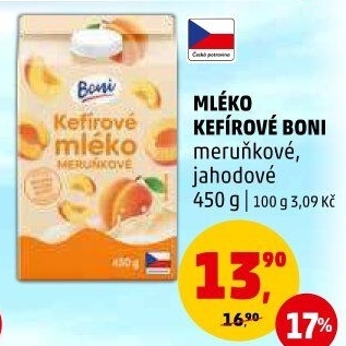 Kefírové mléko ochucené Boni