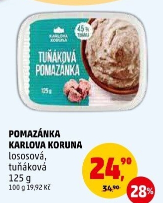 Lososová pomazánka Karlova Koruna