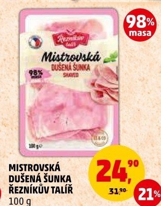 Mistrovská dušená šunka Řezníkův talíř