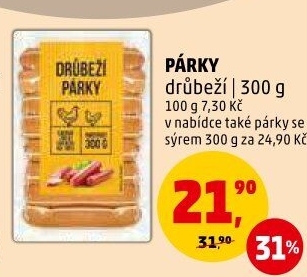 Párky drůbeží