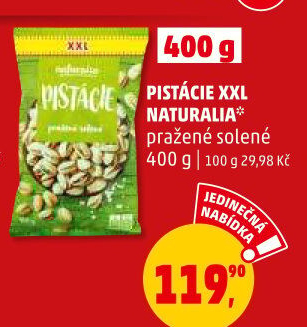 Pražené pistácie Naturalia