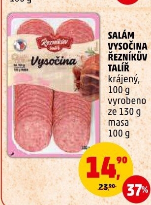 Salám Vysočina Řezníkův talíř