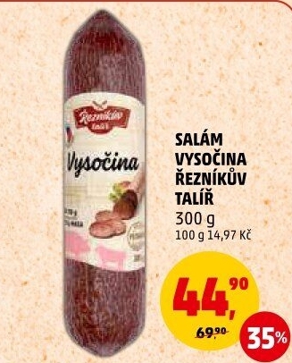 Salám Vysočina Řezníkův talíř