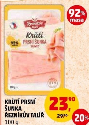 Šunka krůtí prsní Řezníkův talíř