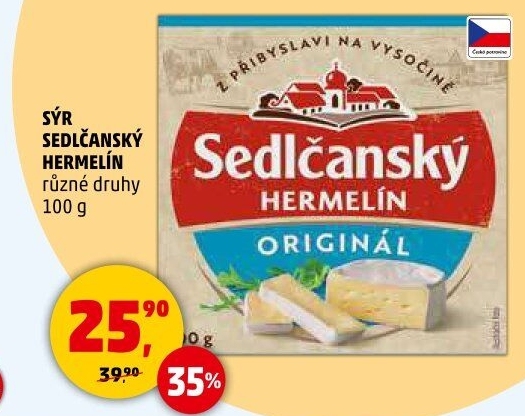 Sýr Hermelín Sedlčanský